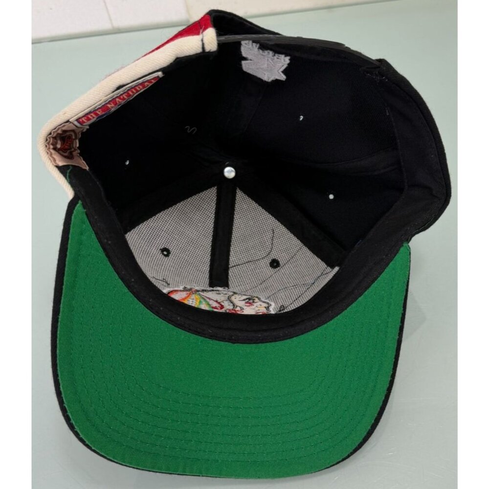 Vintage Starter Blackhawks Cap Hat 100% Wool Snapback NHL 90's Excellent! - Picture 4 of 6